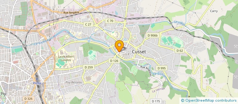 localisation de l'entreprise IMMO FLAUBERT 63 à CUSSET