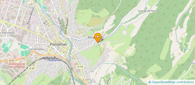 localisation de l'entreprise IMMO FLIPO-DECHOZ  PONTARLIER