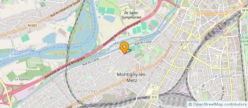 localisation de l'entreprise IMMO-FM à MONTIGNY-LES-METZ