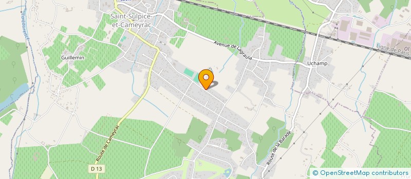 localisation de l'entreprise IMMO FOS  SAINT-SULPICE-ET-CAMEYRAC