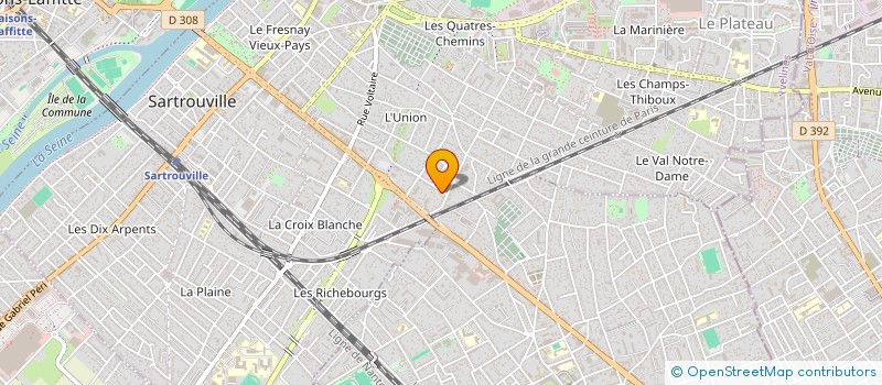 localisation de l'entreprise IMMO FRANCE INVEST  SARTROUVILLE