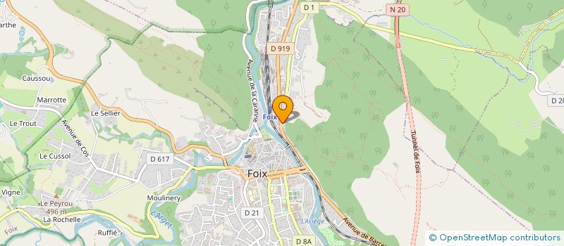 localisation de l'entreprise IMMO FREFE à FOIX