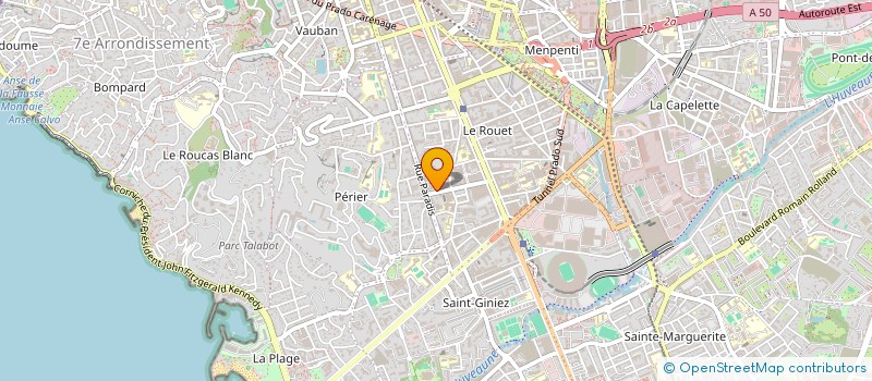 localisation de l'entreprise IMMO G.C. à MARSEILLE