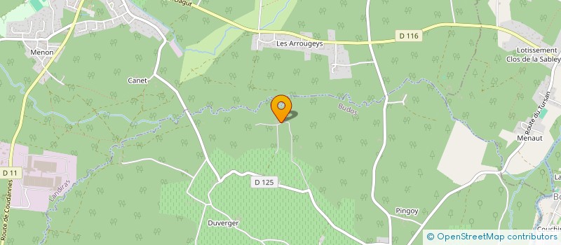 localisation de l'entreprise IMMO G E . 1  BUDOS