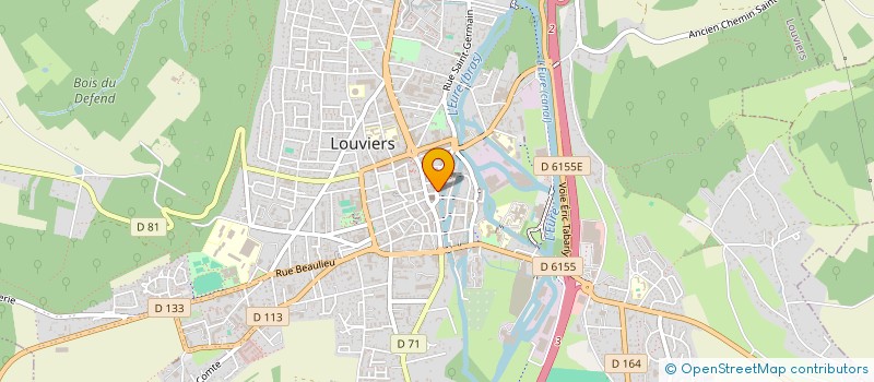 localisation de l'entreprise IMMO G PETIT à LOUVIERS