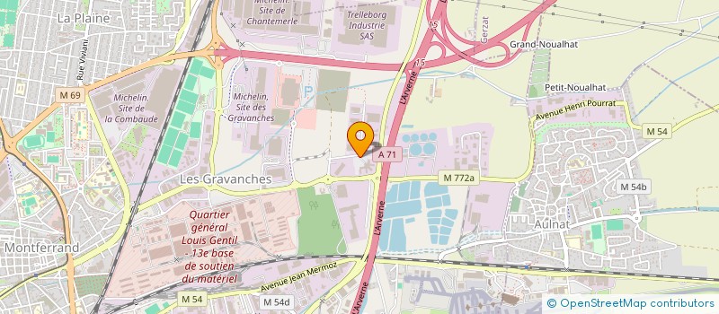 localisation de l'entreprise IMMO GEN BIO  CLERMONT-FERRAND