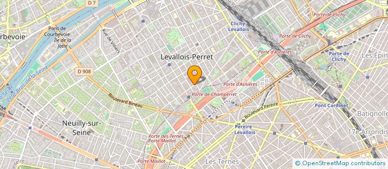 localisation de l'entreprise IMMO GERANCE à LEVALLOIS-PERRET