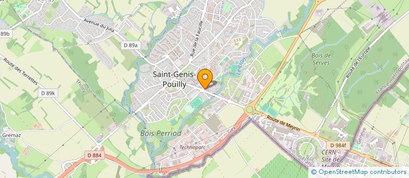 localisation de l'entreprise IMMO GESTION 30 à SAINT-GENIS-POUILLY