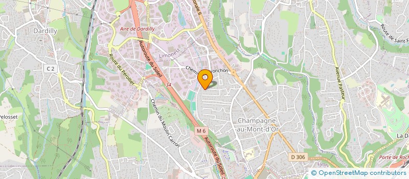 localisation de l'entreprise IMMO GLCR  CHAMPAGNE-AU-MONT-D'OR