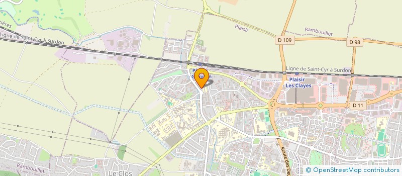 localisation de l'entreprise IMMO GOLF  PLAISIR