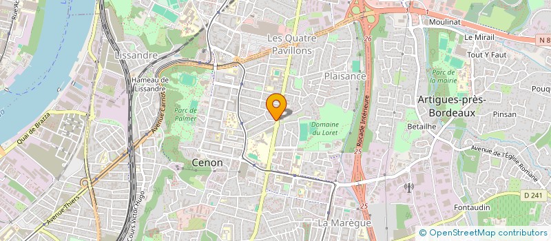 localisation de l'entreprise IMMO GSC  CENON