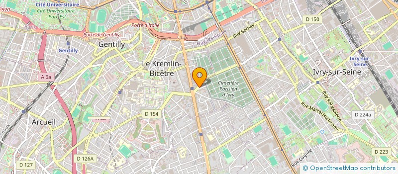 localisation de l'entreprise IMMO.H. à LE KREMLIN-BICETRE