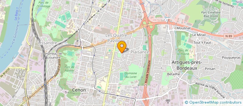 localisation de l'entreprise IMMO H  CENON