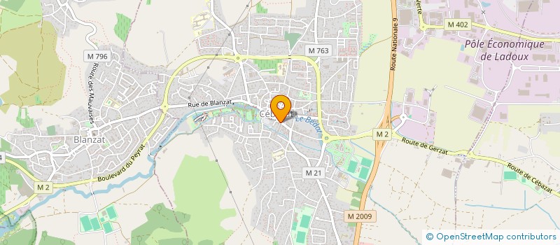 localisation de l'entreprise IMMO.HA GESTION  CEBAZAT