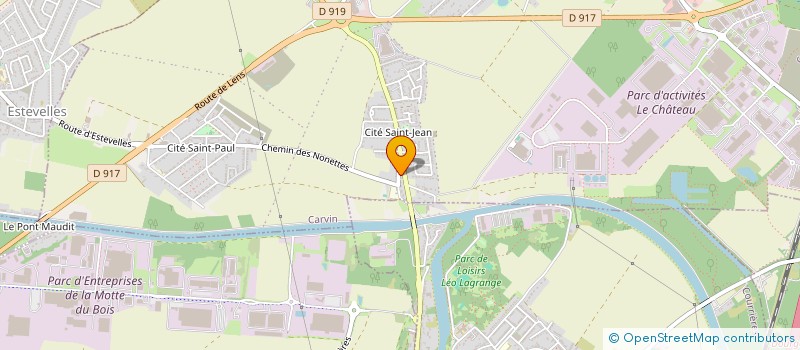 localisation de l'entreprise IMMO HABITAT  CARVIN