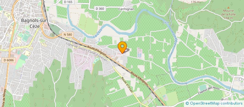 localisation de l'entreprise IMMO HABITAT  BAGNOLS-SUR-CEZE