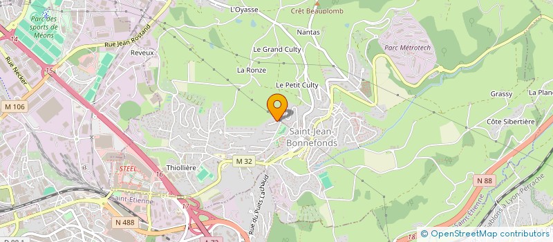 localisation de l'entreprise IMMO HABITAT  SAINT-JEAN-BONNEFONDS