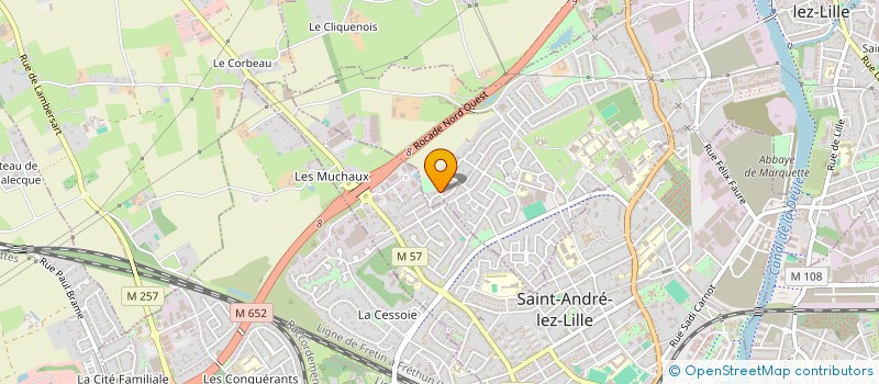 localisation de l'entreprise IMMO HDF  MARQUETTE-LEZ-LILLE