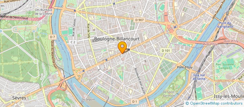localisation de l'entreprise IMMO HDJN à BOULOGNE-BILLANCOURT