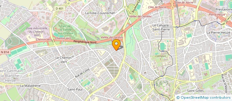 localisation de l'entreprise IMMO HERMANVILLE à CAEN