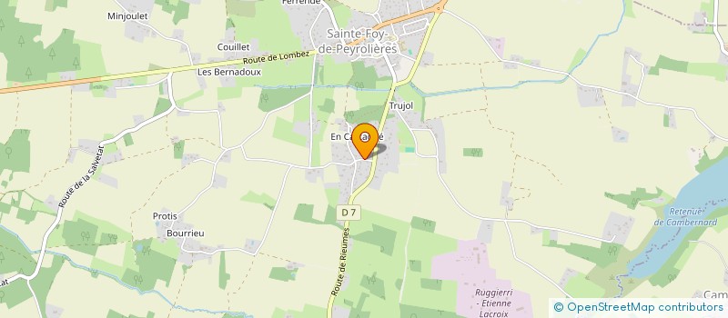 localisation de l'entreprise IMMO INN  SAINTE-FOY-DE-PEYROLIERES