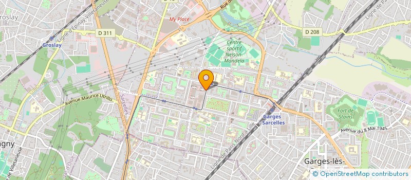 localisation de l'entreprise IMMO INVEST à SARCELLES