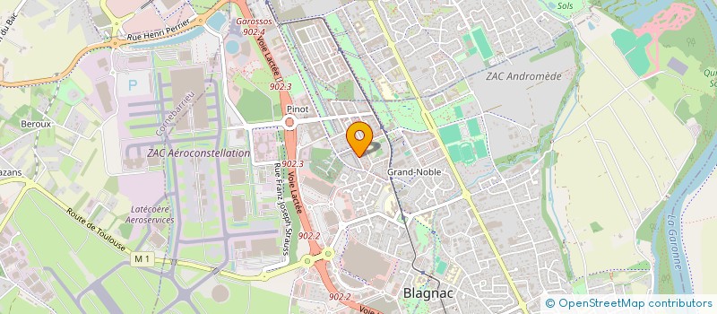 localisation de l'entreprise IMMO INVEST  BLAGNAC