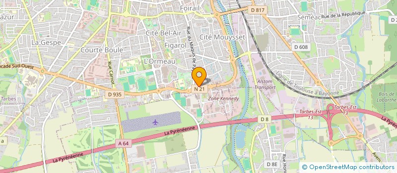 localisation de l'entreprise IMMO INVEST  TARBES