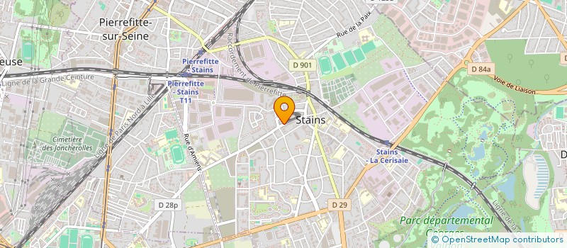 localisation de l'entreprise IMMO INVEST FRANCE  STAINS