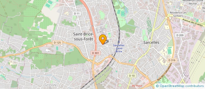localisation de l'entreprise IMMO INVEST IDF à SAINT-BRICE-SOUS-FORET