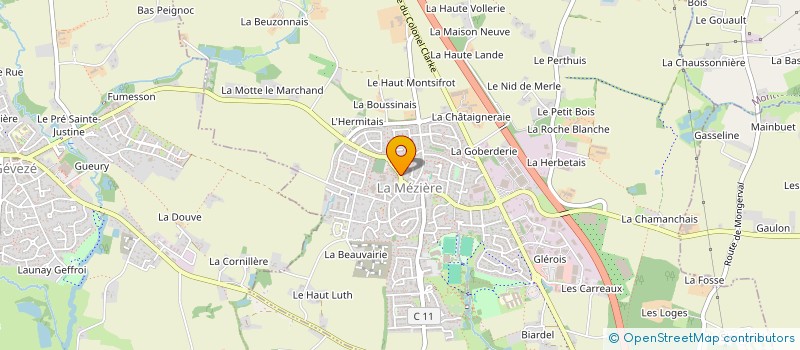 localisation de l'entreprise IMMO INVEST SOLUTION  LA MEZIERE