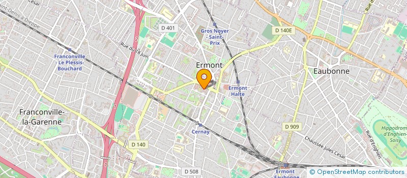 localisation de l'entreprise IMMO INVESTIGATION à ERMONT