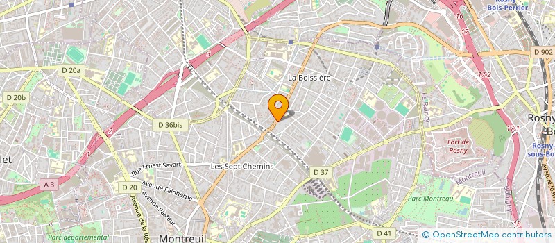 localisation de l'entreprise IMMO ISRA  MONTREUIL