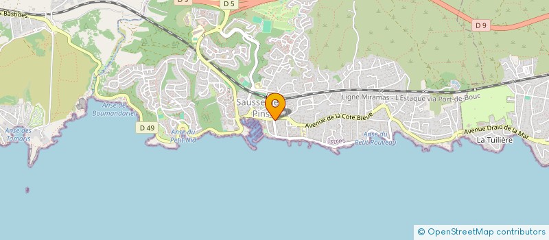 localisation de l'entreprise IMMO IVANOV  SAUSSET-LES-PINS