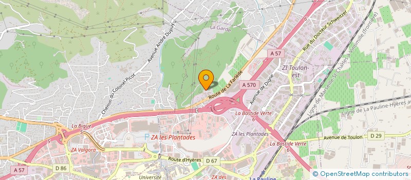 localisation de l'entreprise IMMO J PRO à LA GARDE
