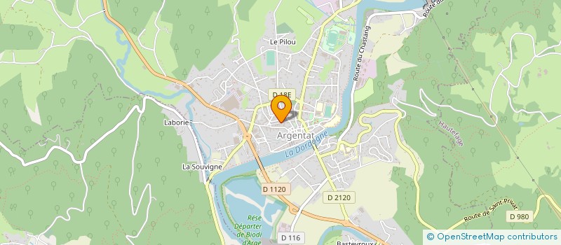 localisation de l'entreprise IMMO JAFLORS à ARGENTAT-SUR-DORDOGNE