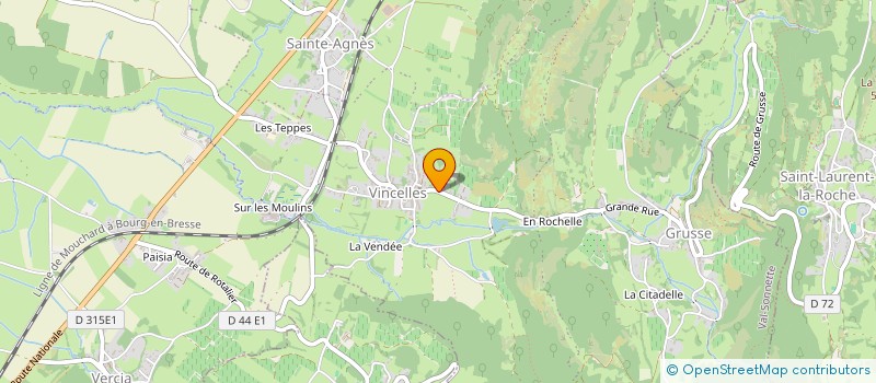 localisation de l'entreprise IMMO JANNET 2024  CHAMPAGNOLE