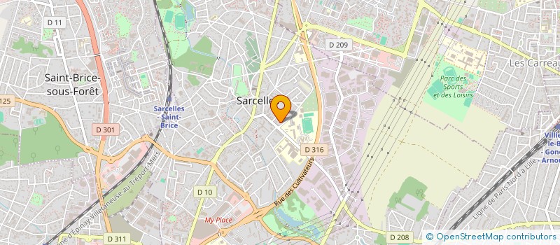 localisation de l'entreprise IMMO JASMIN à SARCELLES