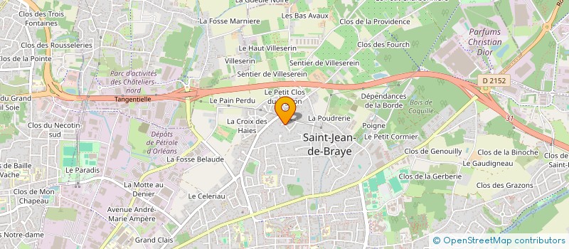 localisation de l'entreprise IMMO-JAYM à SAINT-JEAN-DE-BRAYE