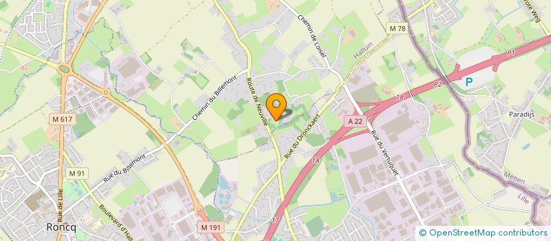 localisation de l'entreprise IMMO JBD  HALLUIN