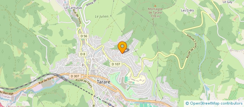 localisation de l'entreprise IMMO JCDG  TARARE