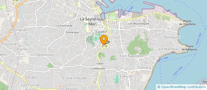 localisation de l'entreprise IMMO JCE à LA SEYNE-SUR-MER