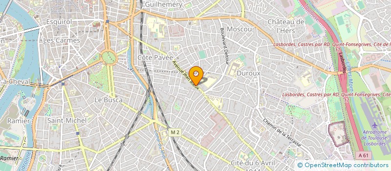 localisation de l'entreprise IMMO JEAN RIEUX à TOULOUSE