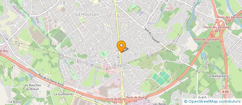 localisation de l'entreprise IMMO-JM  REZE