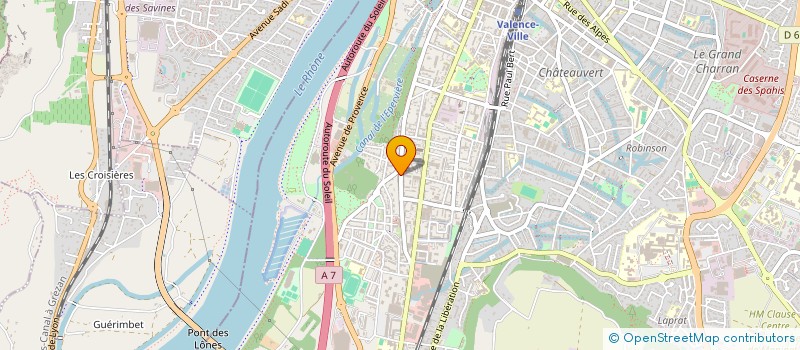 localisation de l'entreprise IMMO JPERMA à VALENCE