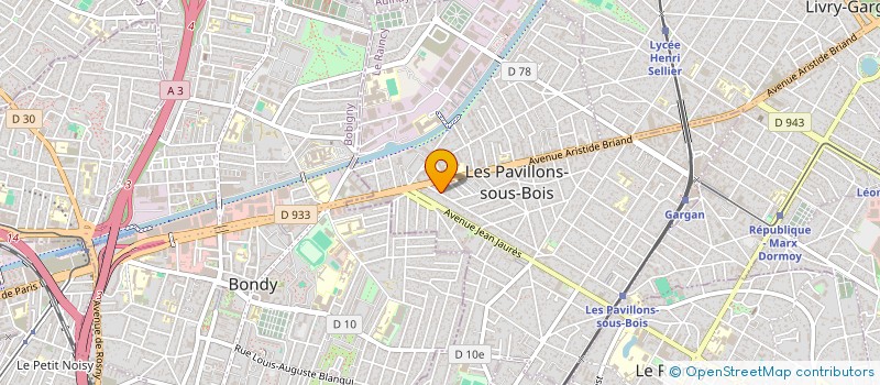 localisation de l'entreprise IMMO-KERD à LES PAVILLONS-SOUS-BOIS