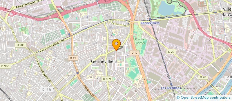 localisation de l'entreprise IMMO-KHA à GENNEVILLIERS