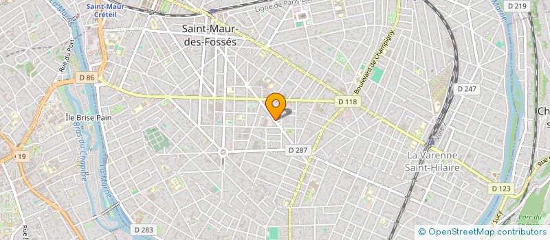 localisation de l'entreprise IMMO- KYO à SAINT-MAUR-DES-FOSSES