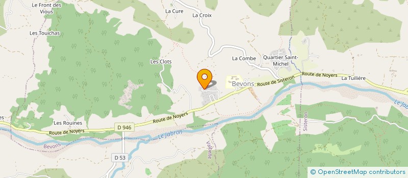 localisation de l'entreprise IMMO LA BASTIDE  BEVONS