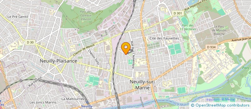 localisation de l'entreprise IMMO- LAMA à NEUILLY-SUR-MARNE